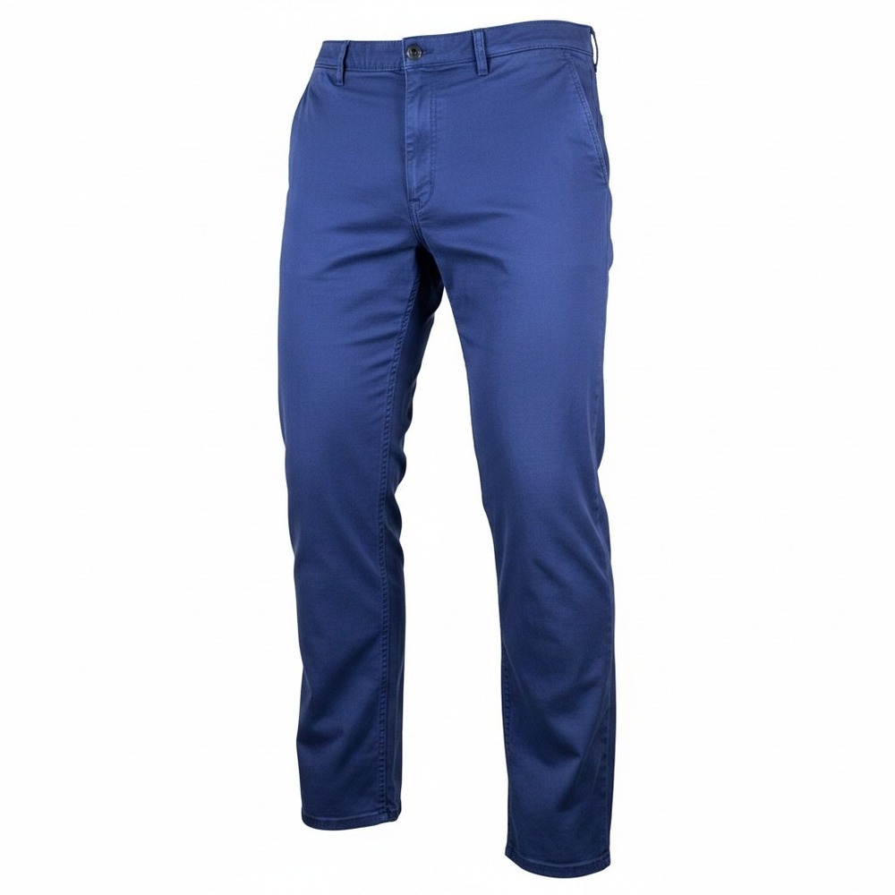 Roundtree & Yorke Travel Smart Mens 46x30‎ Blue Chino Pants Stretch Straight Leg